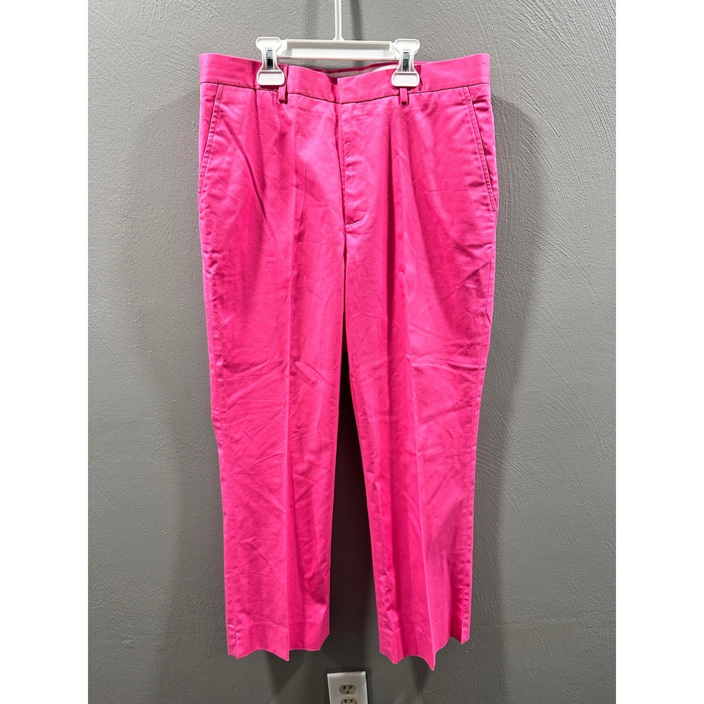 Ralph Lauren Sport Hot Pink Chino Pants Stretch Cotton Straight Leg Trousers 10